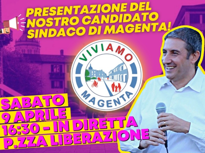 Sarà corsa a 5: sabato 9 la presentazione del candidato sindaco di Viviamo Magenta