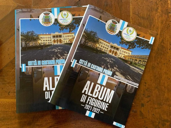 I giocatori della città in un album delle figurine