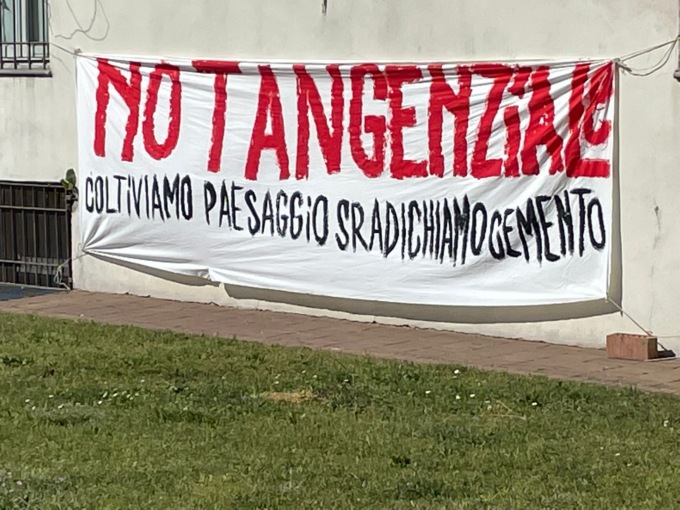 Un presidio in difesa del territorio e per dire no alla tangenziale