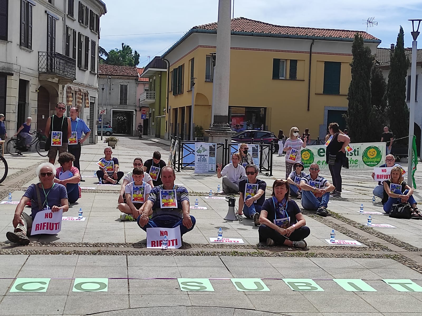 Buscate sit in di protesta