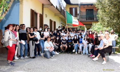 Gli studenti in visita al museo della memoria storica Fagnani