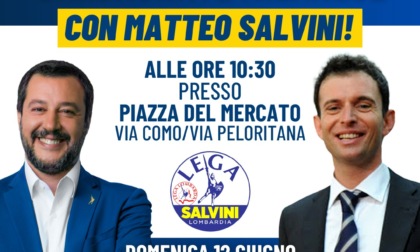 Elezioni a Garbagnate, arriva Matteo Salvini