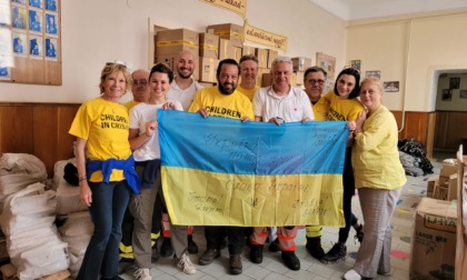 In Ucraina per portare aiuti ai bambini che hanno perso i genitori
