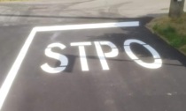Lo "Stop" si trasforma in "Stpo": sistemato poco dopo