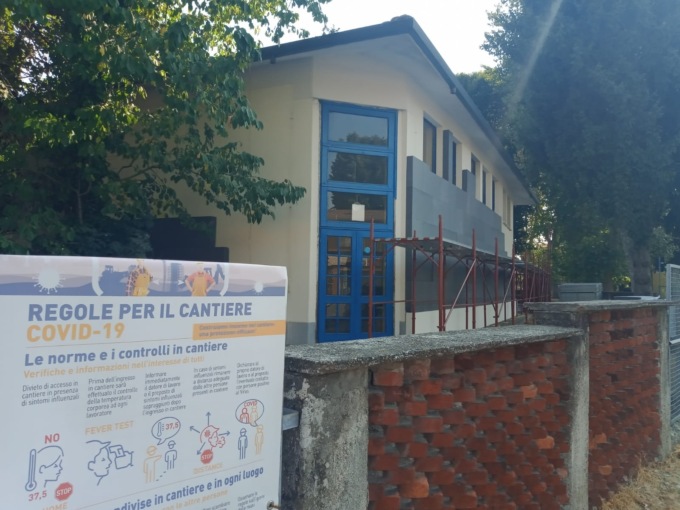 Infortunio nel cantiere della scuola