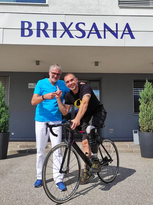 “Con la protesi posso finalmente tornare a pedalare”