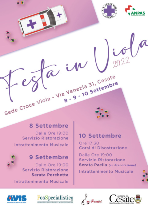 Torna a settembre la festa della Croce Viola