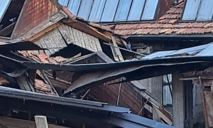 Paura a Corbetta: crollato l'ex Museo del Legno