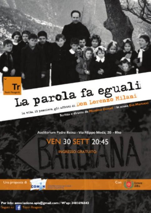 Uno spettacolo teatrale per ripercorre la vita di Don Milani