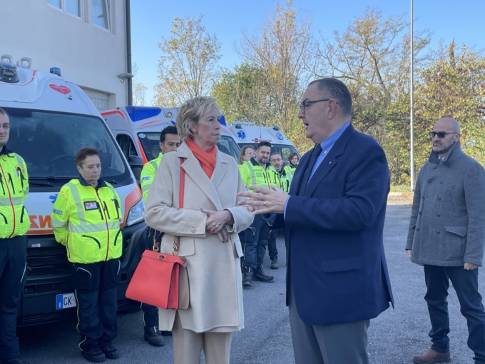Letizia Moratti in visita alla Misericordia di Arese