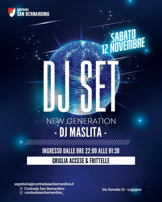 Dj set New generation in Contrada San Bernardino