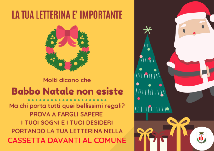 Torna la cassetta delle letterine di Babbo Natale