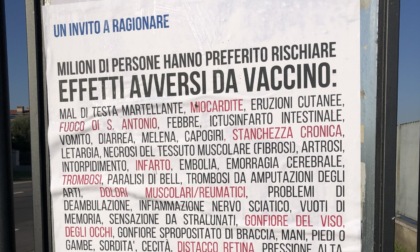 Giallo a Magenta: spuntano sulle bacheche manifesti no-vax