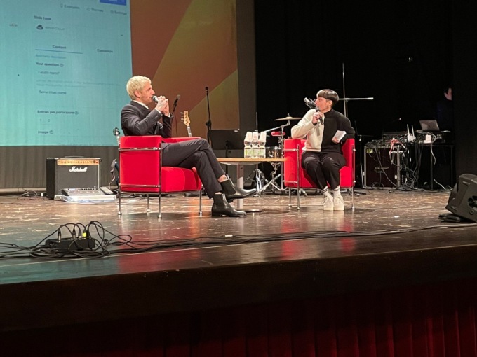 Achille Lauro dialoga con gli studenti del Quasimodo di Magenta
