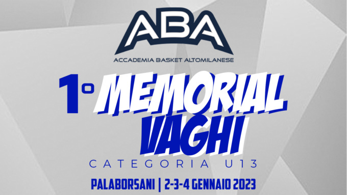 A gennaio il primo torneo internazionale “Memorial Vaghi”