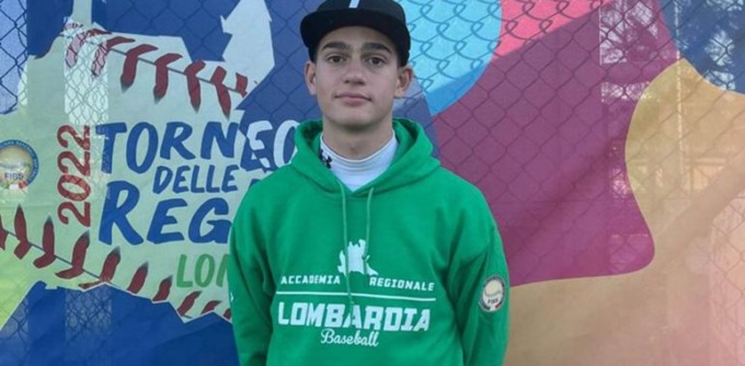 Baseball: la giovane promessa Dell’Acqua continua l’accademia
