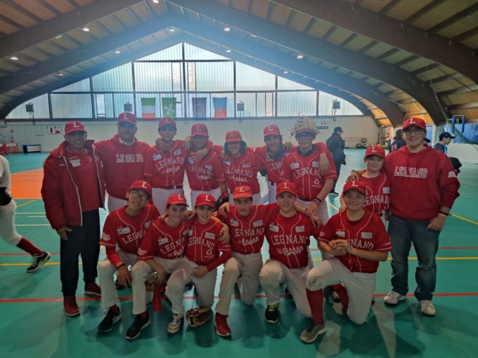 L’Under 15 del Legnano baseball al Torneo indoor di Limbiate