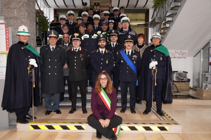 A Parabiago l’omaggio ai vigili durante San Sebastiano