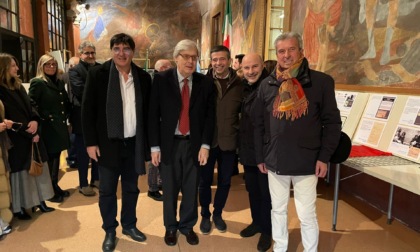 Vittorio Sgarbi in visita a Magenta