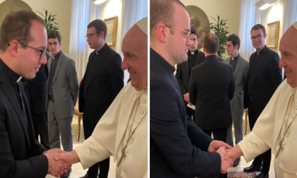 L'emozionante incontro con Papa Francesco