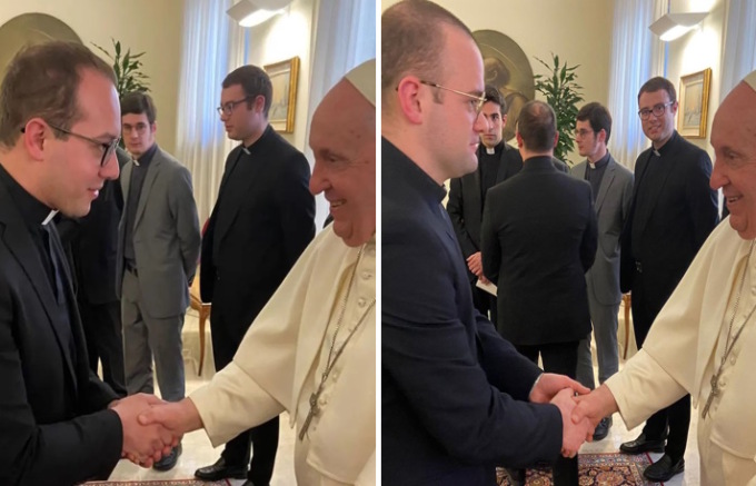 L’emozionante incontro con Papa Francesco