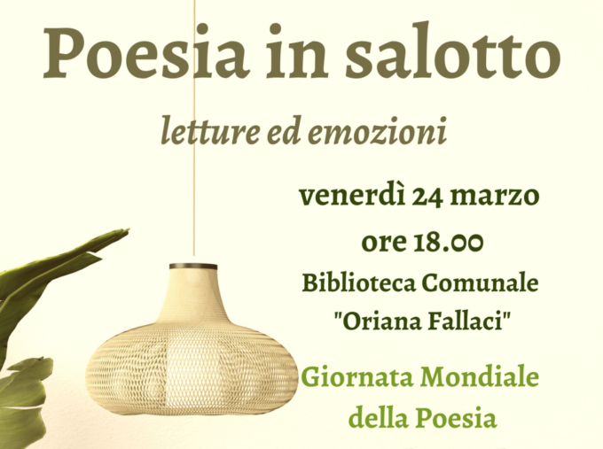 Due appuntamenti per festeggiare la Giornata mondiale della poesia