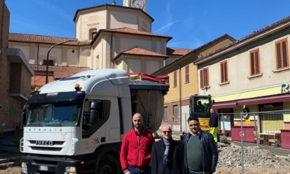 Nuova vita per la piazza San Martino: partiti i lavori da 200mila euro