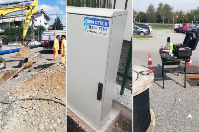 Durante lo scavo per l’acquedotto tranciano i cavi della fibra ottica