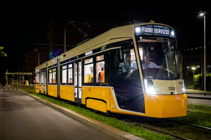 Al via i test notturni dei nuovi tram videosorvegliati e bidirezionali