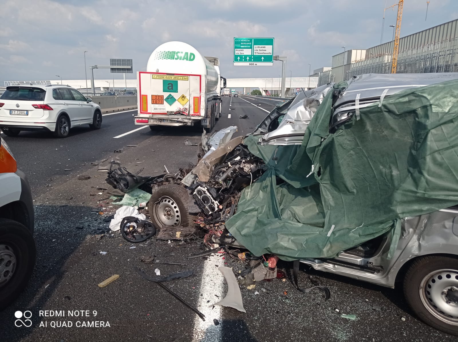 Incidente autostrada Rho morto 25enne