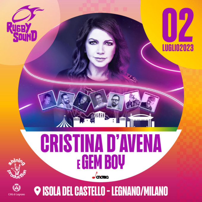 Cristina D’Avena e i Gem boy al Rugby sound festival