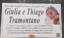 Domenica a Sant'Antimo i funerali di Giulia e Thiago