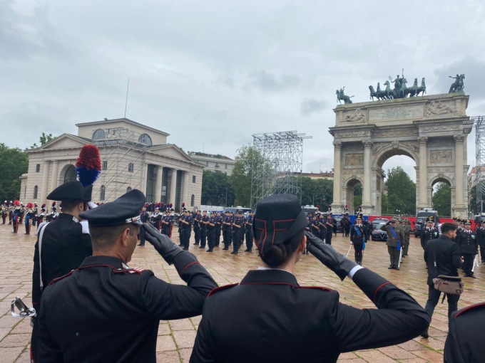 Cerimonia a Milano per i 209 anni dell’Arma dei Carabinieri