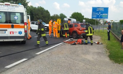 Scontro frontale sulla Sp31, arrivano anche i Vigili del Fuoco