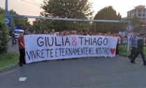 Centinaia alla marcia in ricordo di Giulia e Thiago