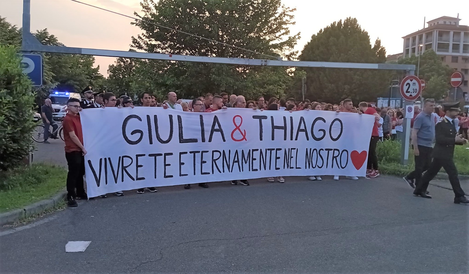 Senago, marcia per Giulia e Thiago