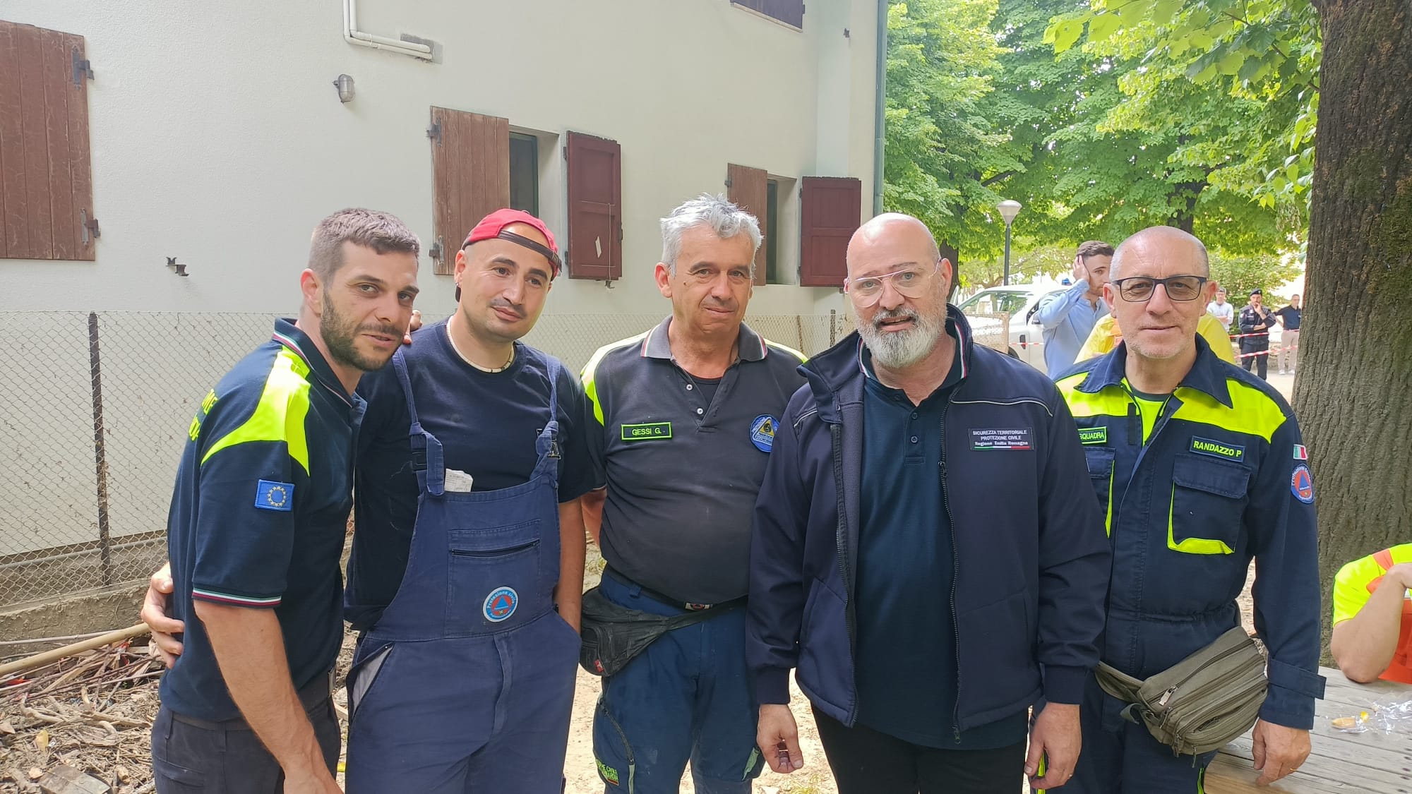 Bareggio, la Protezione Civile in Emilia