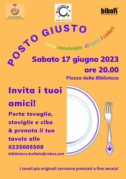 Torna la cena in piazza di tutti i colori