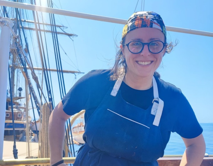Ilaria Losa naviga sull’Amerigo Vespucci