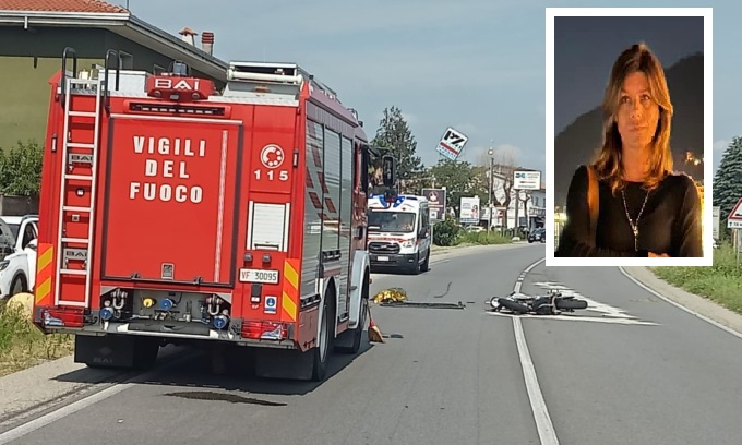 Incidente in moto, si piange Linda Ferrigno