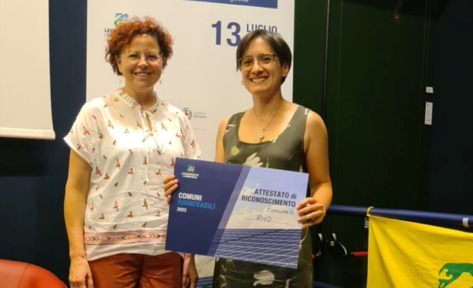 Energie rinnovabili: a Rho l’attestato di Legambiente