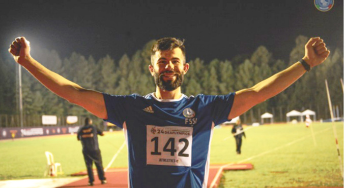 Matteo Masetti agli Europei di atletica non udenti