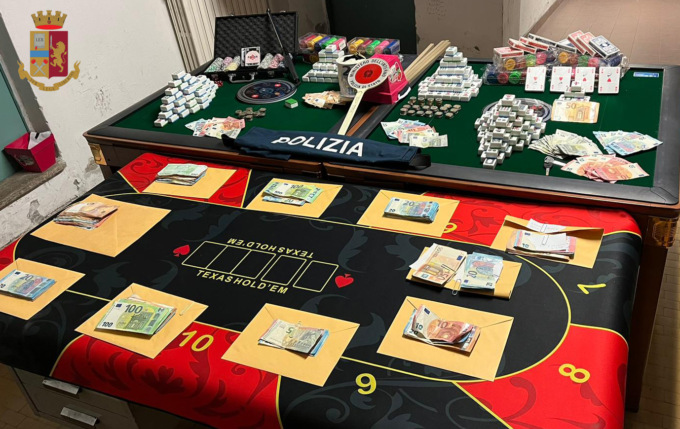 Scoperta dalla Polizia una bisca clandestina