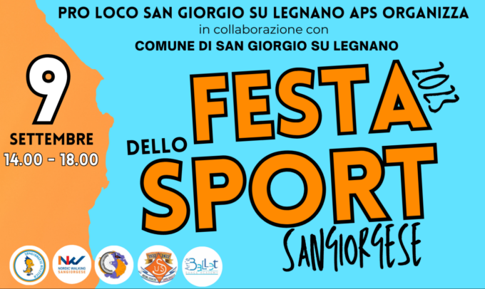 A settembre torna la Festa dello sport Sangiorgese