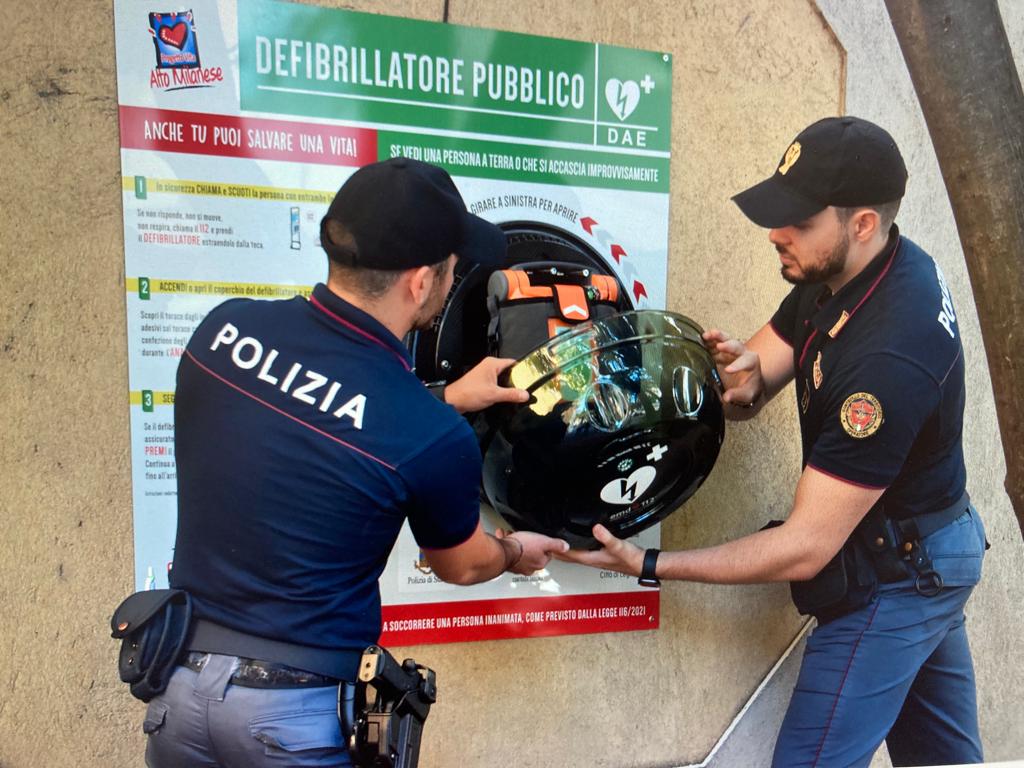 legnano defibrillatore polizia di stato