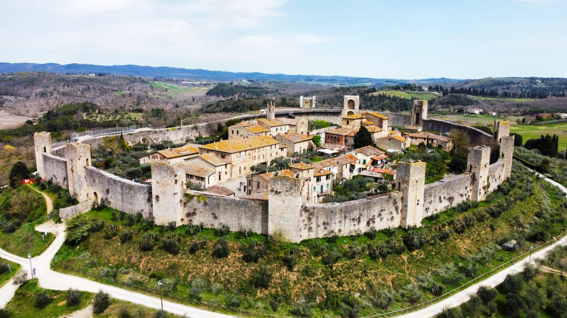 MORENO PORTA MONTERIGGIONI CON DRONE