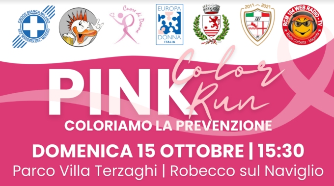 Domenica 15 ottobre torna la Pink color run