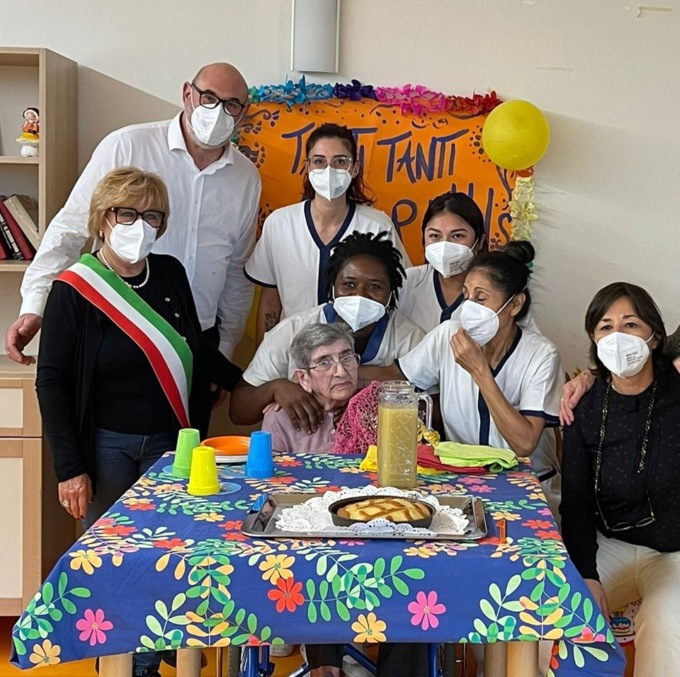 La sarta Giuseppina Testa compie 104 anni: è la più anziana