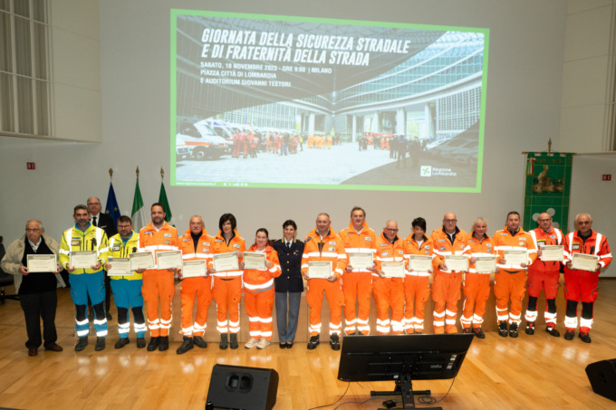 Sono 175 i premiati dalla Regione per l’impegno per la sicurezza stradale