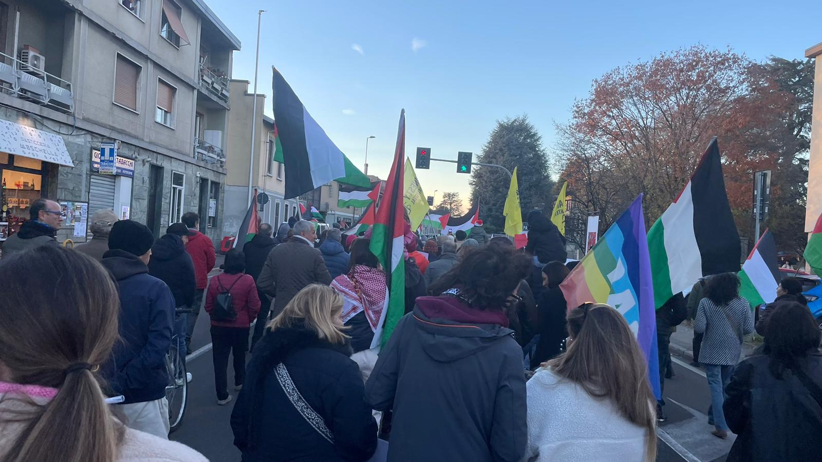 nerviano corteo palestina